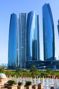 etihad towers, abu dhabi, skyscraper