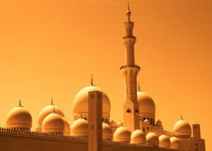 dubai, mosque, orange