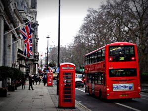 london, street, telephone