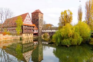 architecture, building, flow, city, nuremberg, tower, truss, middle ages, hangman's bridge, historic center, historical, nuremberg, nuremberg, nuremberg, nuremberg, nuremberg