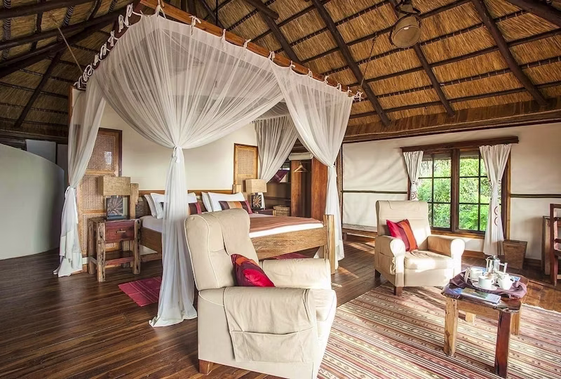 Saadani Safari Lodge σε εθνικό πάρκο Τανζανίας