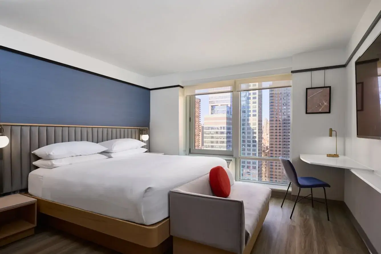 Δωμάτιο και υποδοχή στο ξενοδοχείο Marriott Delta Times Square